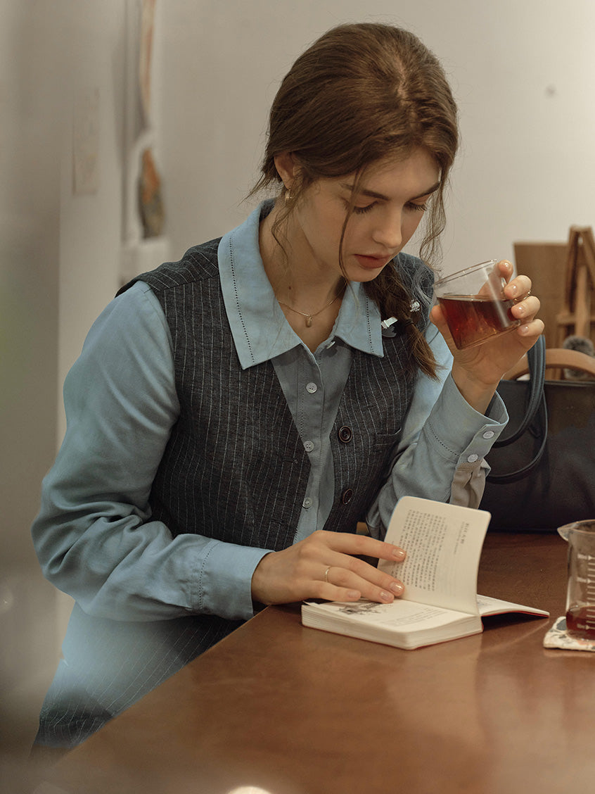 Mallory Classic Striped All-Purpose Vest
