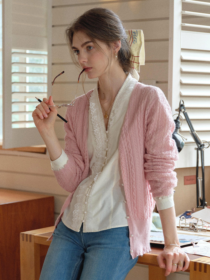 Giunone Mohair-Merino Revival Cardigan