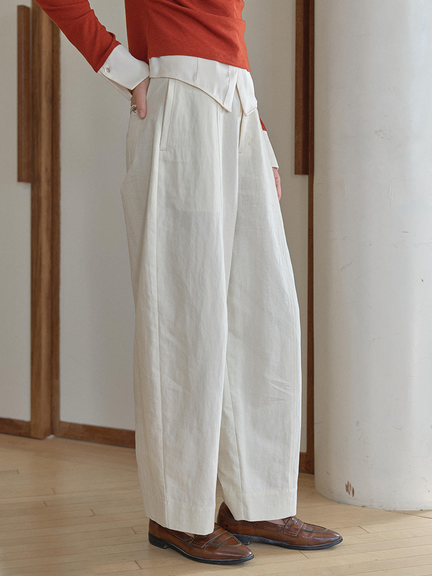 Harper Classic Embroidery Loose Pants