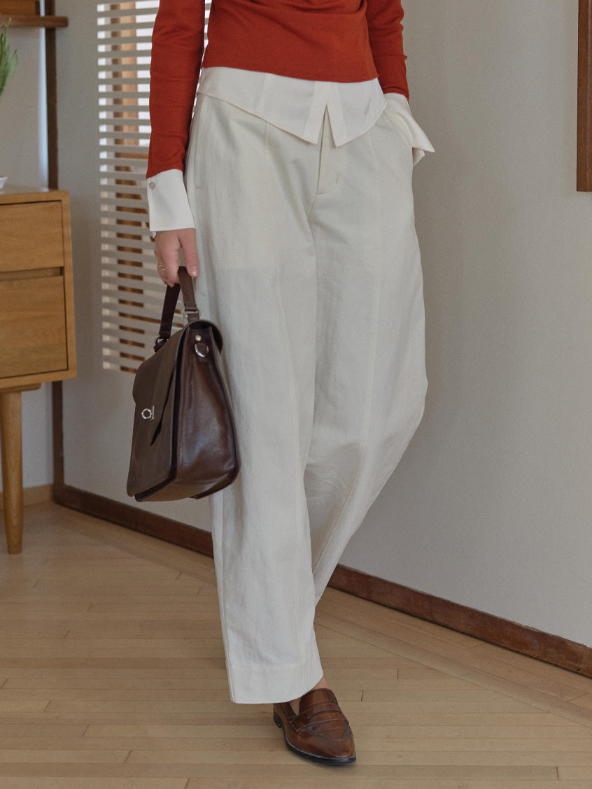 Harper Classic Embroidery Loose Pants