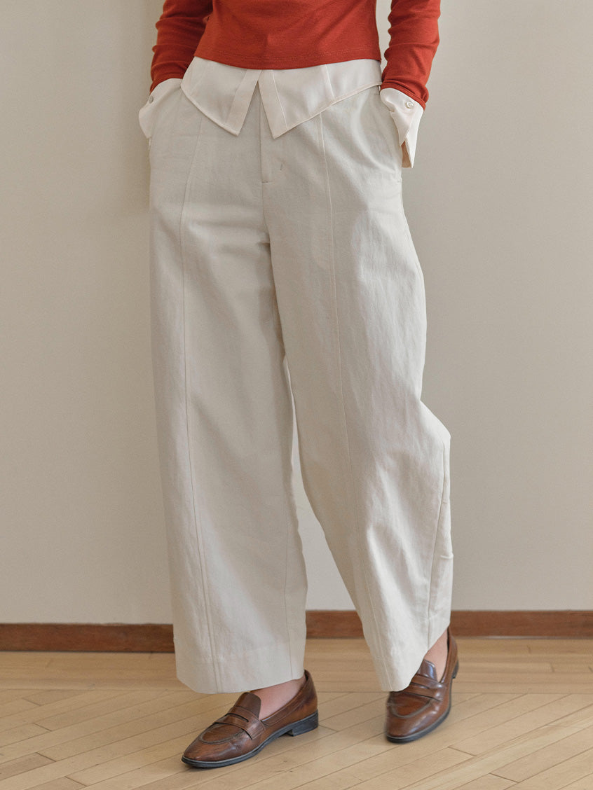 Harper Classic Embroidery Loose Pants