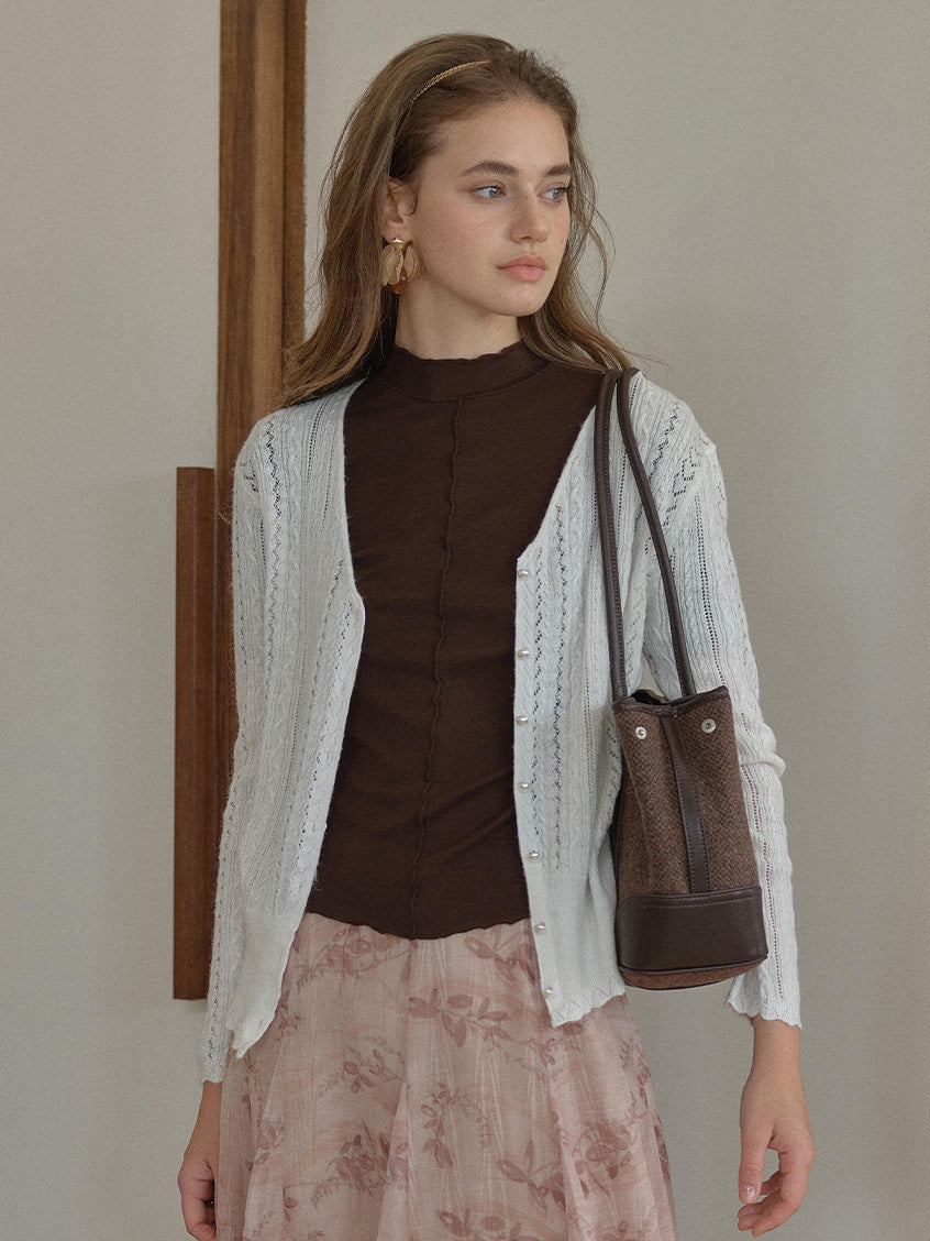 Giunone Mohair-Merino Revival Cardigan