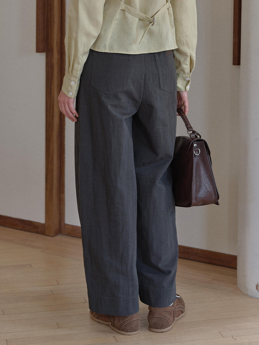 Harper Classic Embroidery Loose Pants
