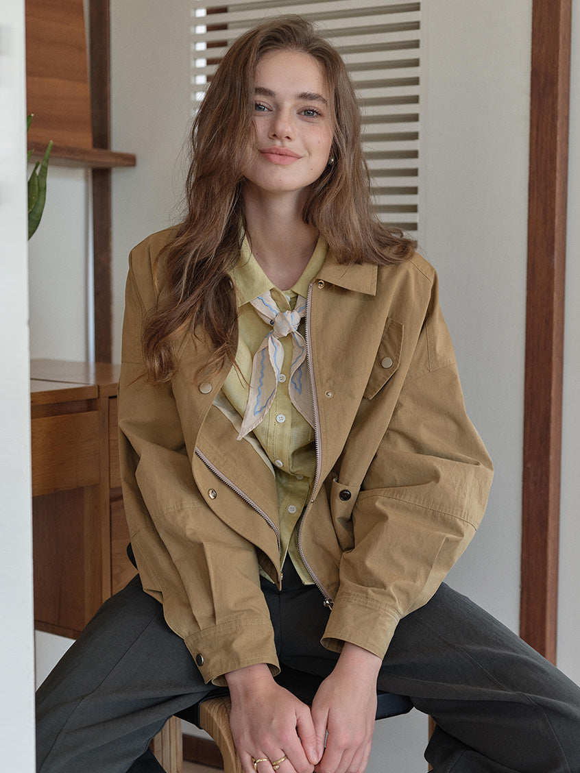 Ainsley 100%Cotton Loose All-Purpose Jacket