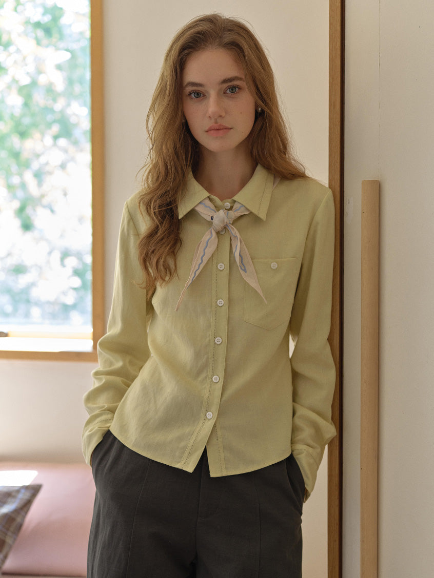 Alessandra Embroidery All-Purpose Lyocell Shirt