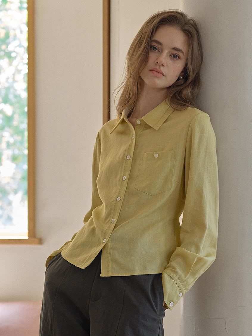 Alessandra Embroidery All-Purpose Lyocell Shirt