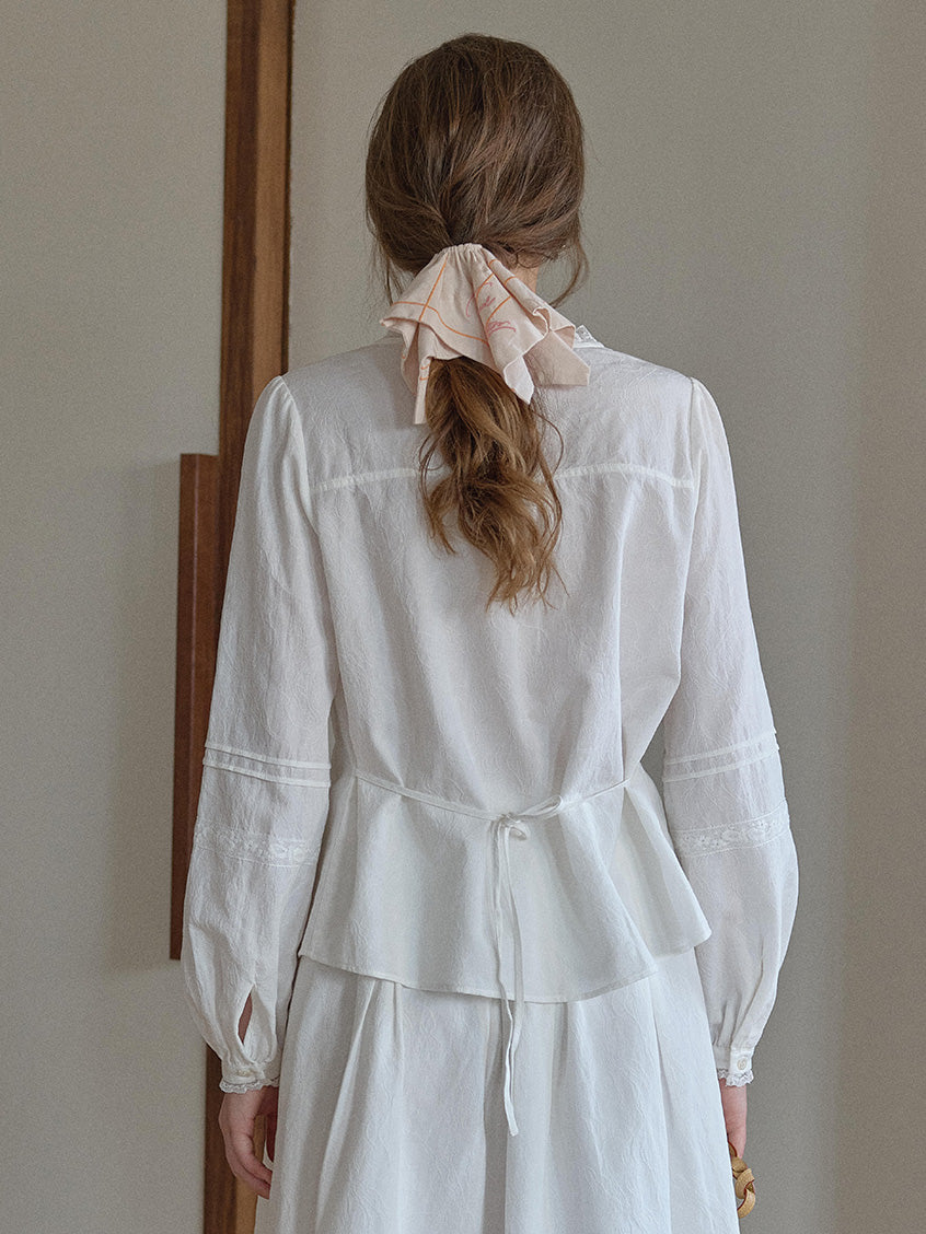 Juniper French Lace Embroidered Blouse