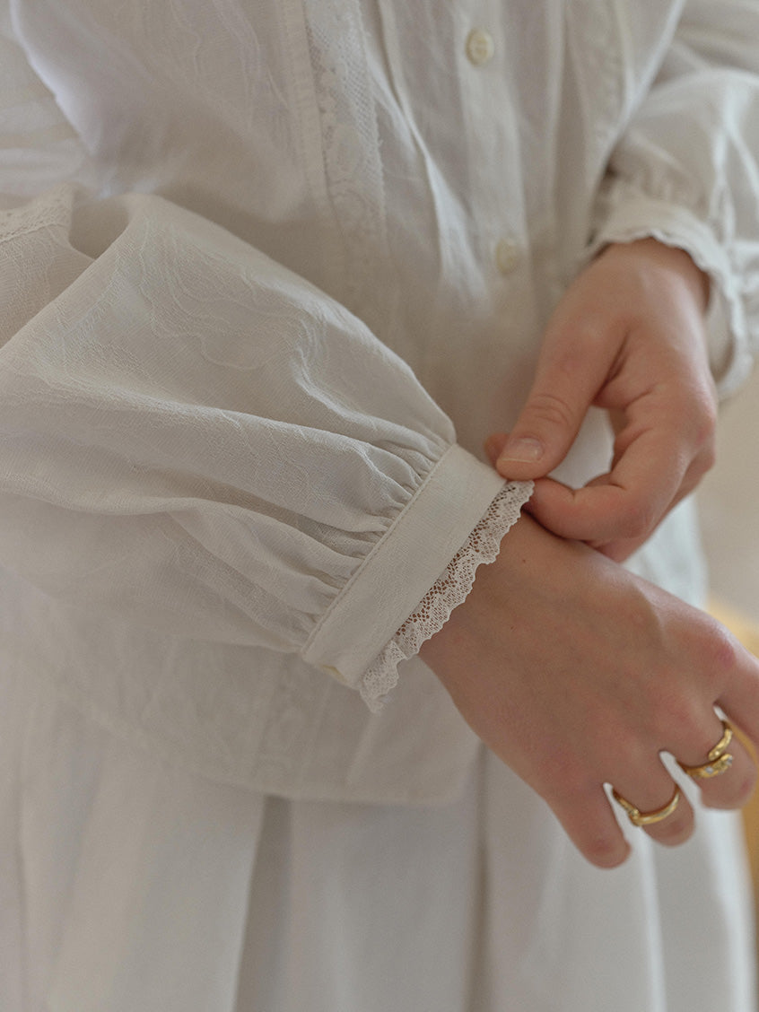 Juniper French Lace Embroidered Blouse