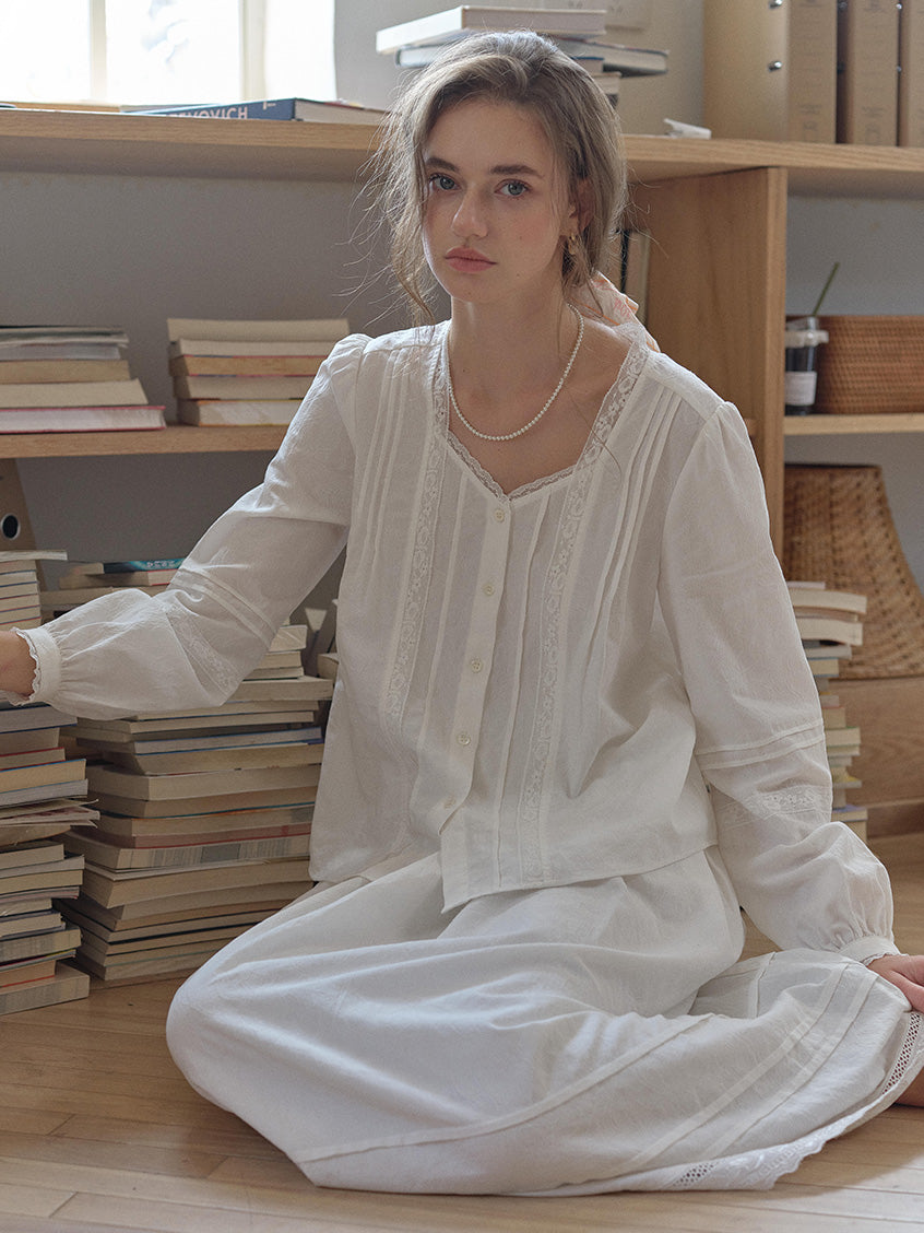 Juniper French Lace Embroidered Blouse
