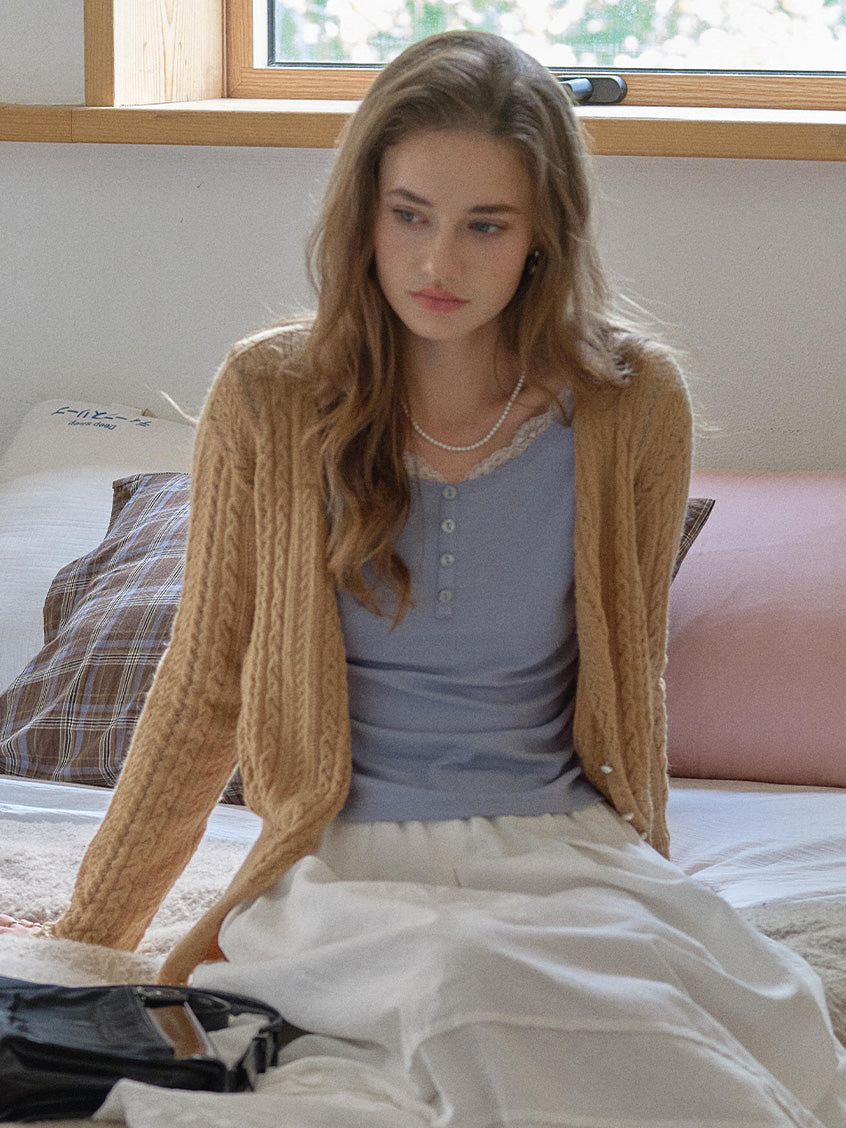 Giunone Mohair-Merino Revival Cardigan