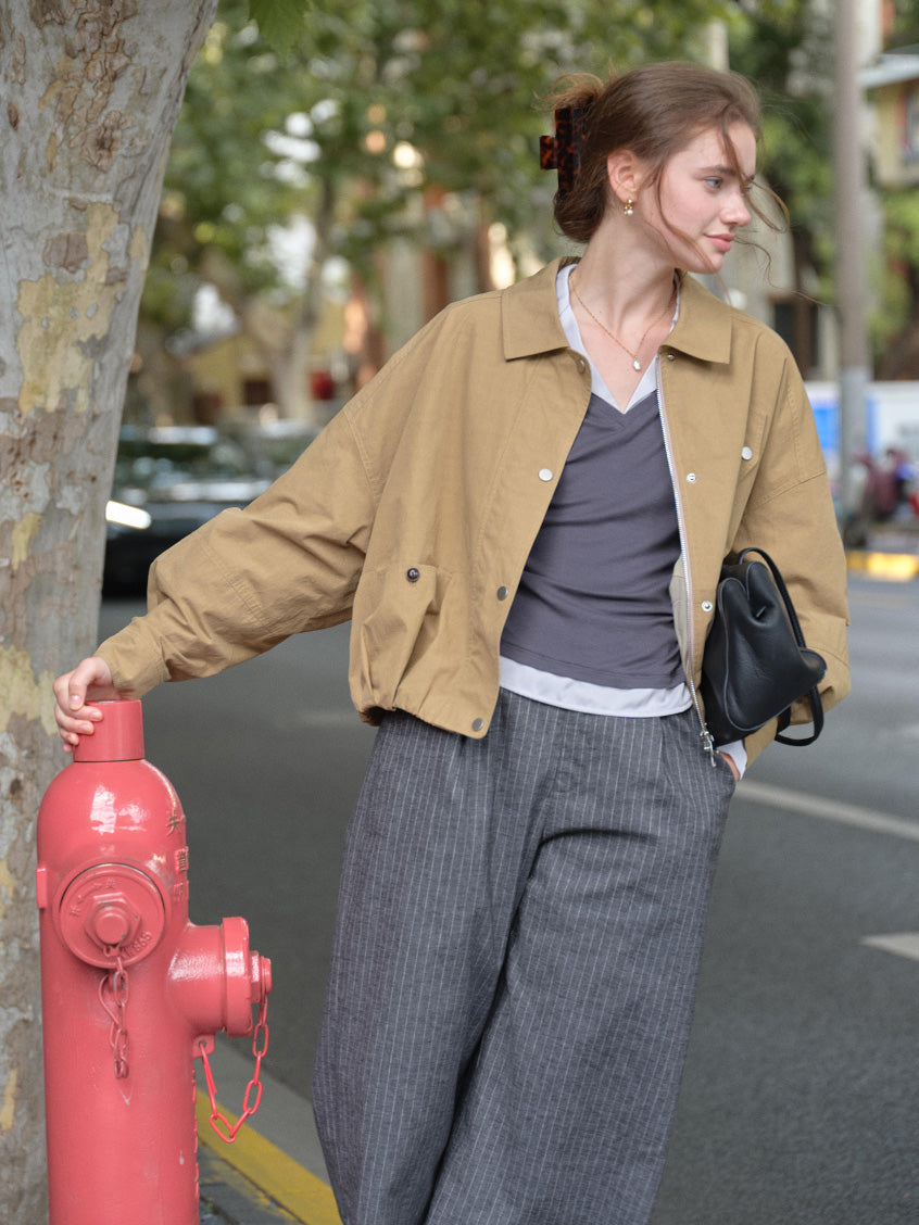 Ainsley 100%Cotton Loose All-Purpose Jacket