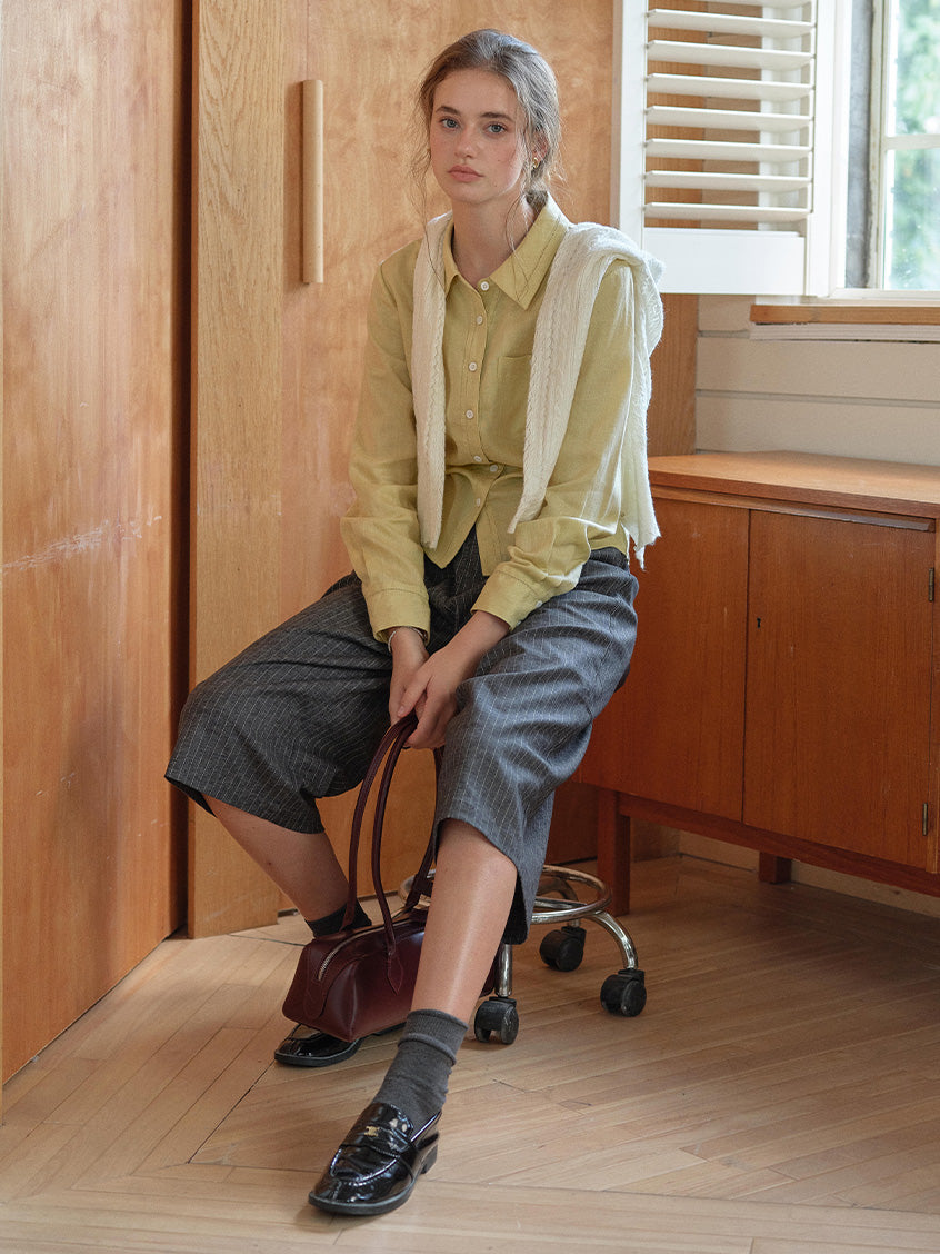 Alessandra Embroidery All-Purpose Lyocell Shirt