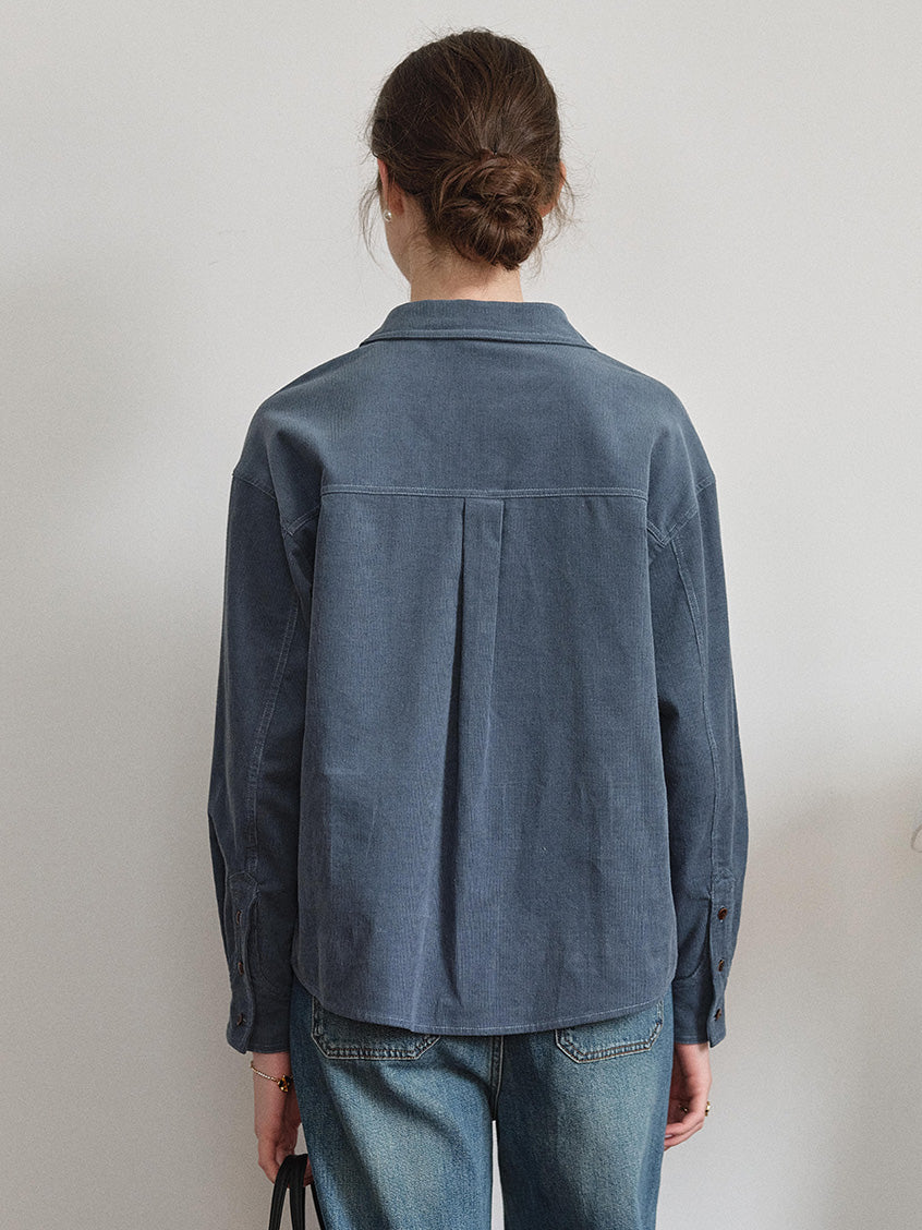 Zosia 100% Cotton Dual-Pocket Shirt