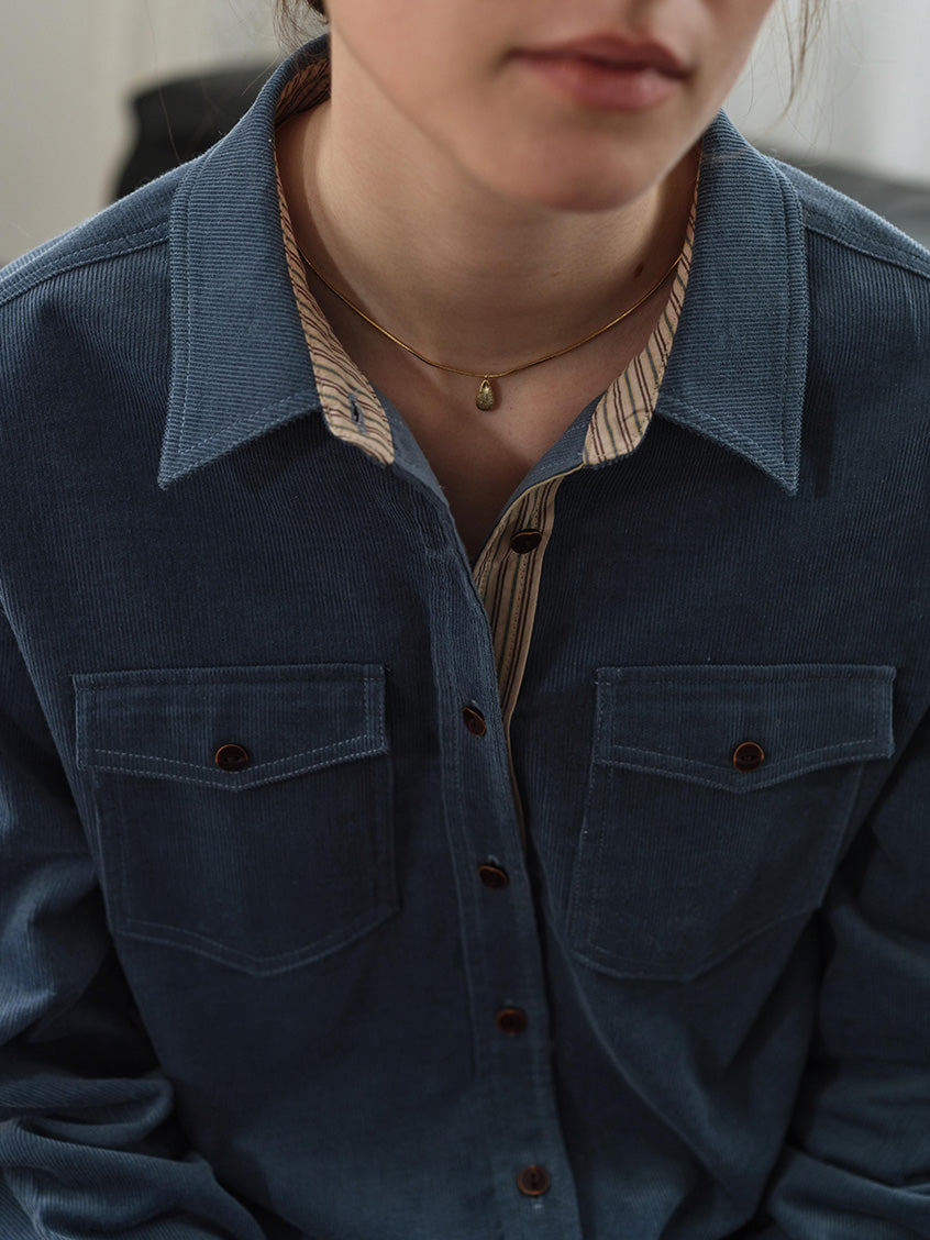 Zosia 100% Cotton Dual-Pocket Shirt