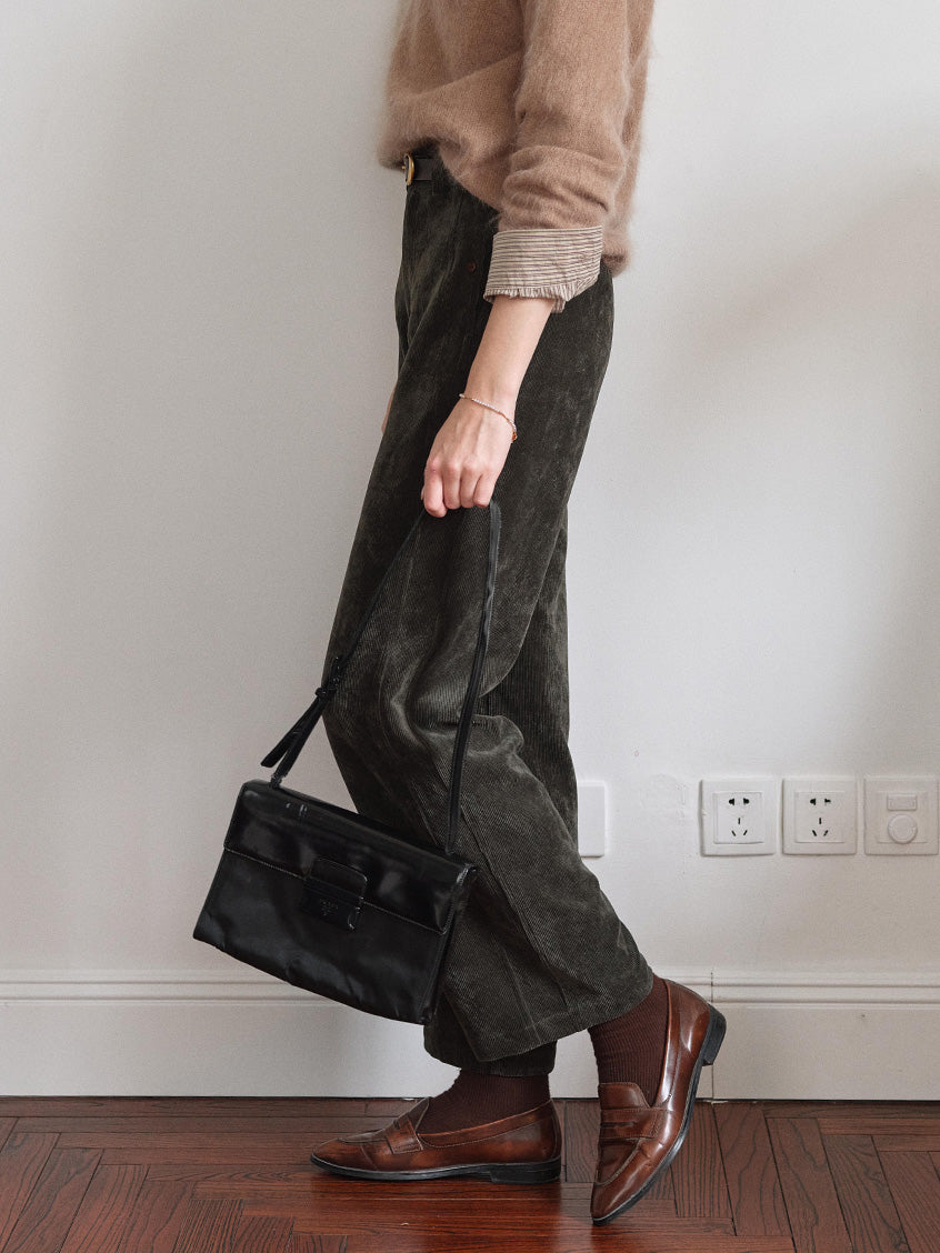Ghislaine High-Waisted Wide-Leg Trousers