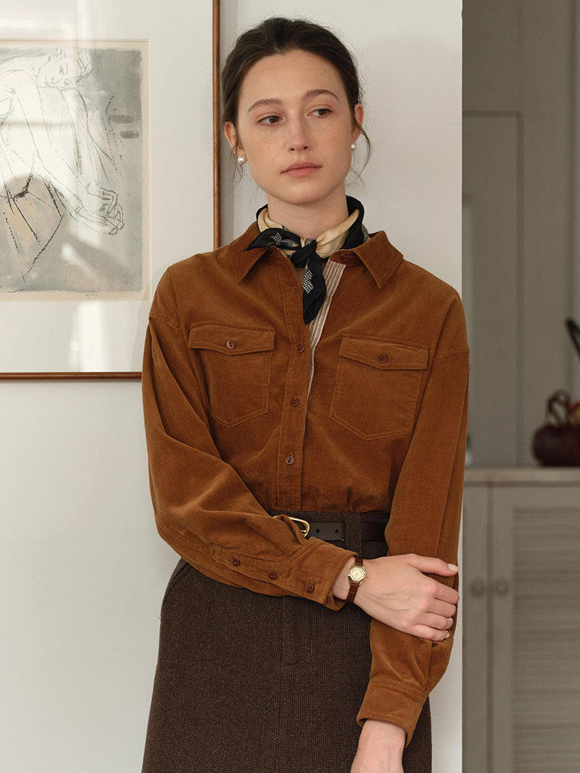 Zosia 100% Cotton Dual-Pocket Shirt