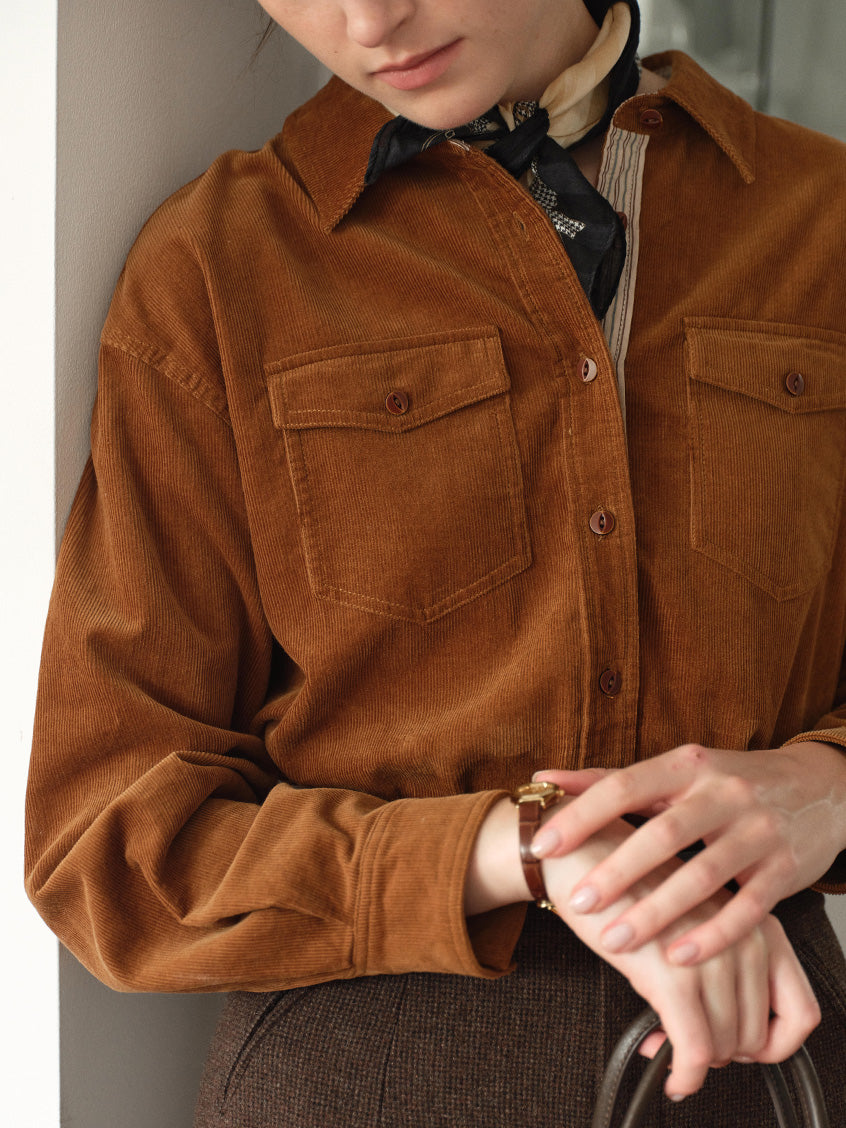 Zosia 100% Cotton Dual-Pocket Shirt
