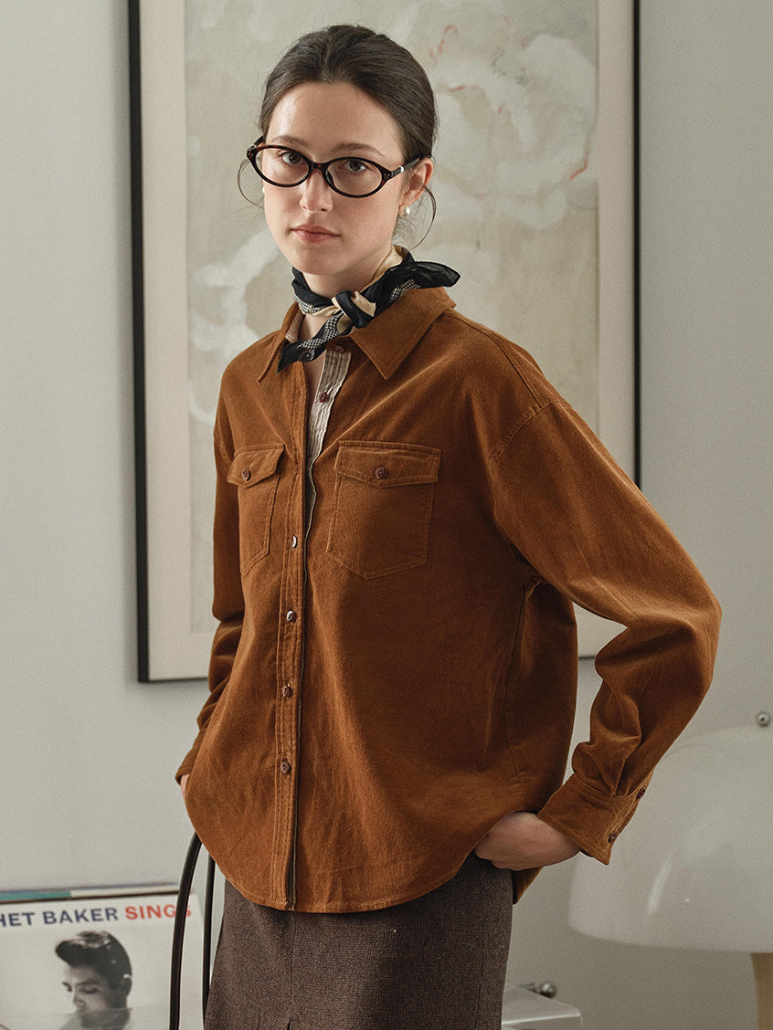 Zosia 100% Cotton Dual-Pocket Shirt