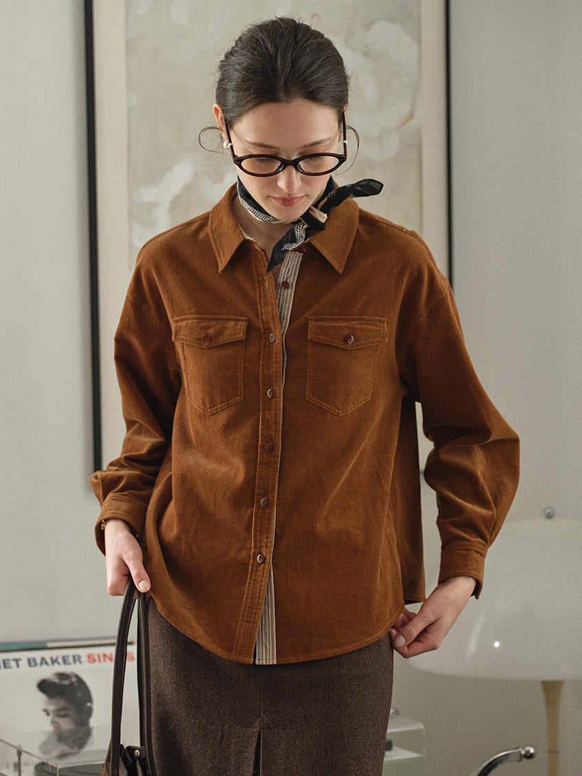 Zosia 100% Cotton Dual-Pocket Shirt