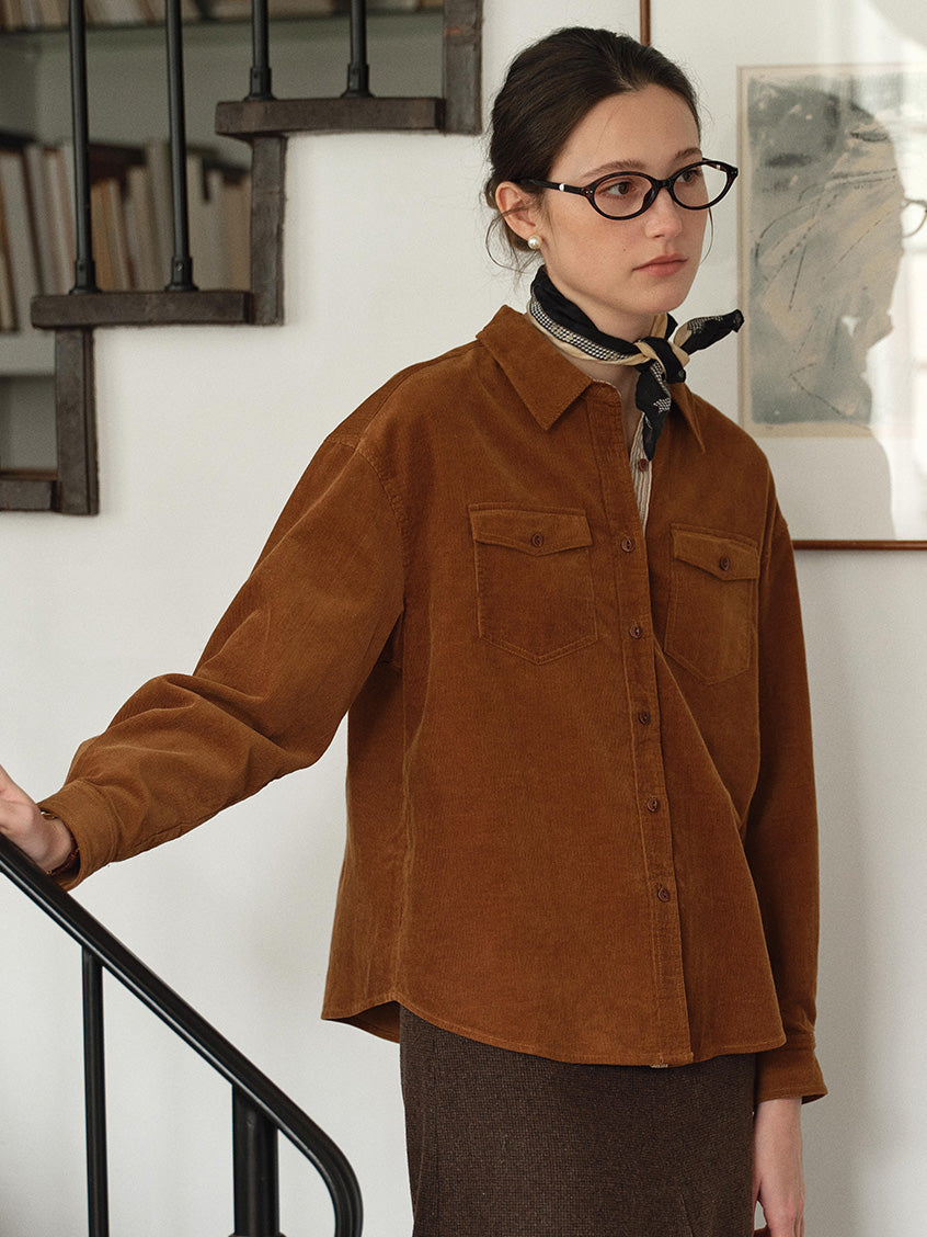 Zosia 100% Cotton Dual-Pocket Shirt