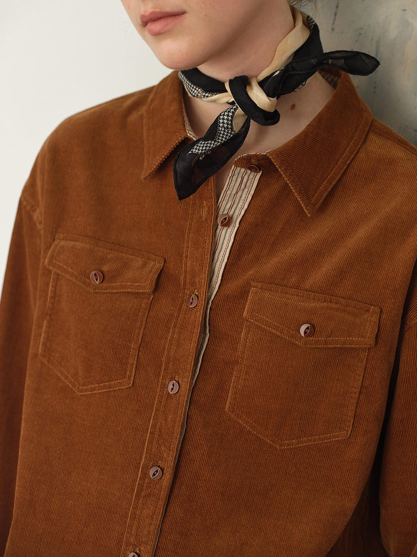 Zosia 100% Cotton Dual-Pocket Shirt
