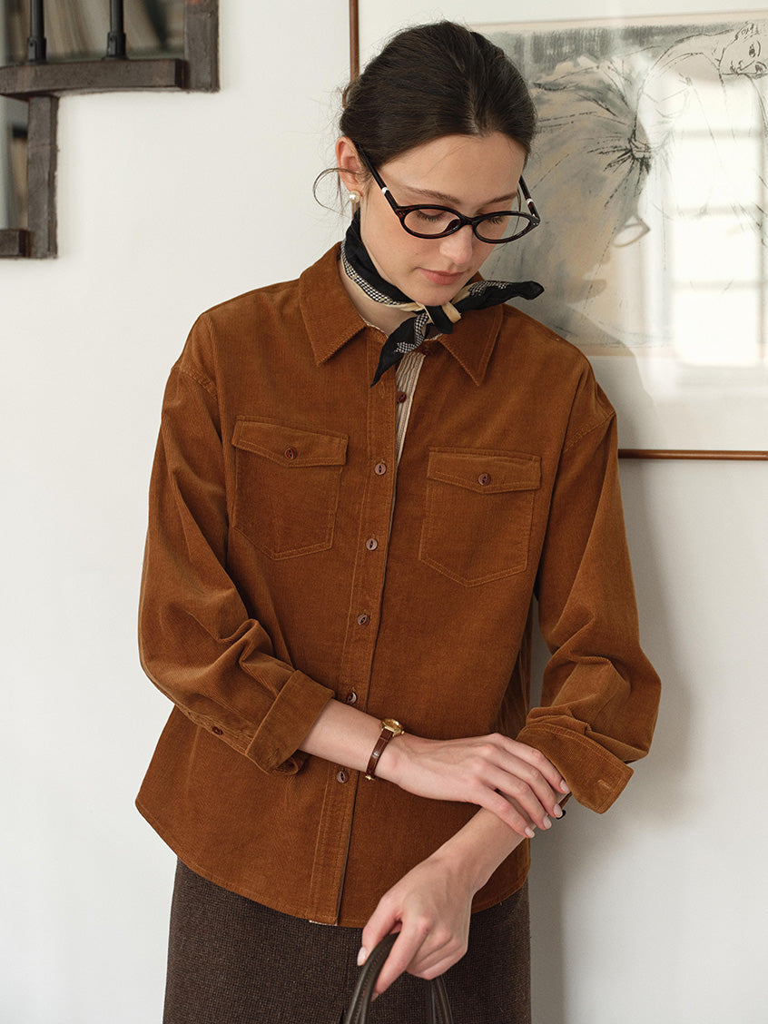 Zosia 100% Cotton Dual-Pocket Shirt