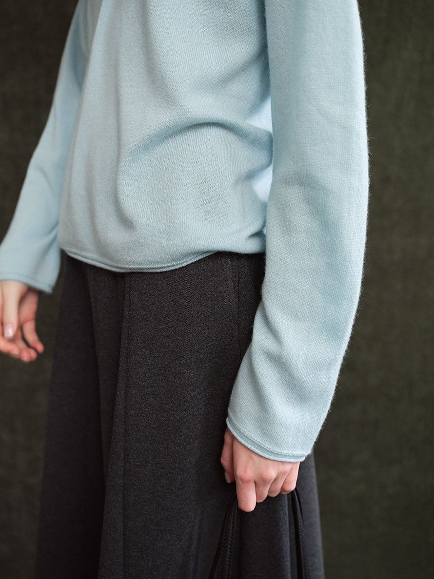 Aurelie Wool-Cashmere Crew-Neck Sweater