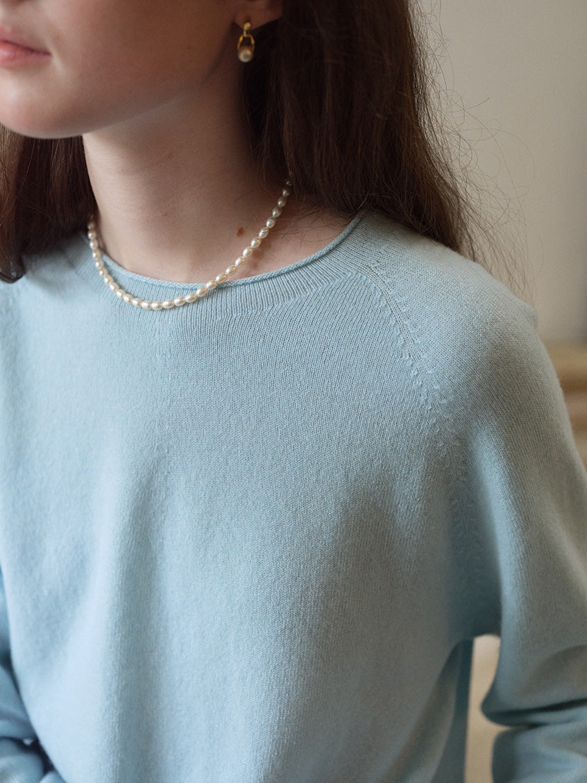 Aurelie Wool-Cashmere Crew-Neck Sweater