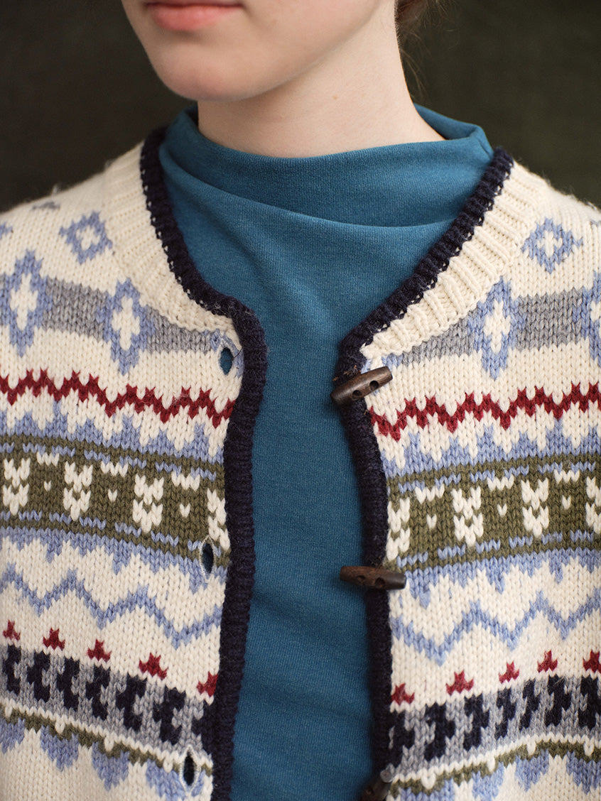 Amelinda Contrast-Trim Wool-Blend Cardigan