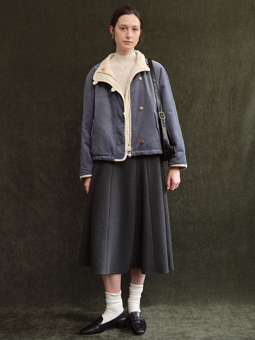 Gwendolen Reversible Corduroy Quilted Padded Jacket