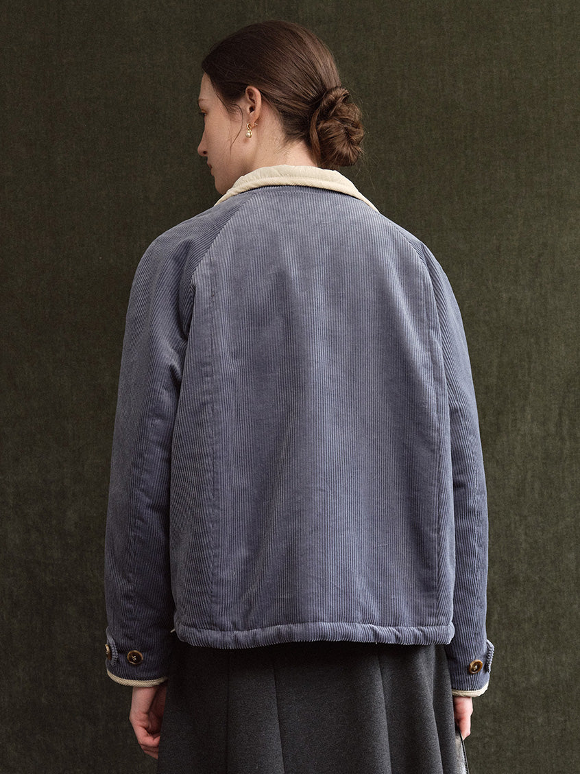 Gwendolen Reversible Corduroy Quilted Padded Jacket