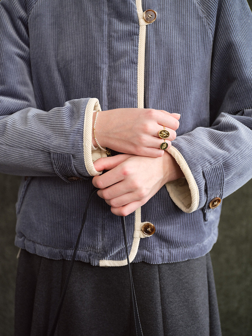 Gwendolen Reversible Corduroy Quilted Padded Jacket