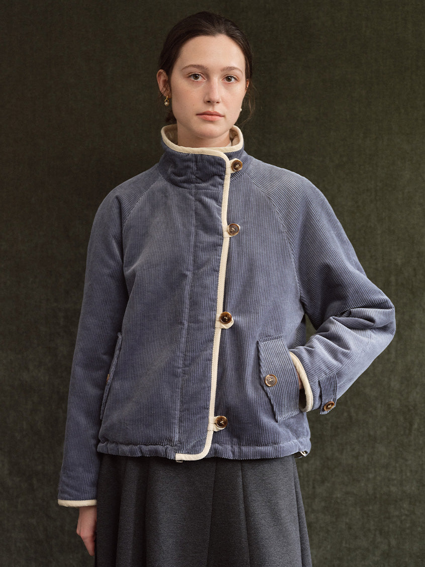 Gwendolen Reversible Corduroy Quilted Padded Jacket