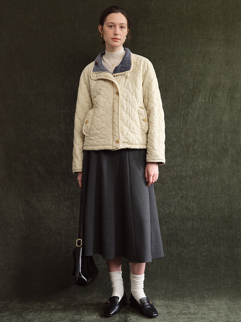 Gwendolen Reversible Corduroy Quilted Padded Jacket