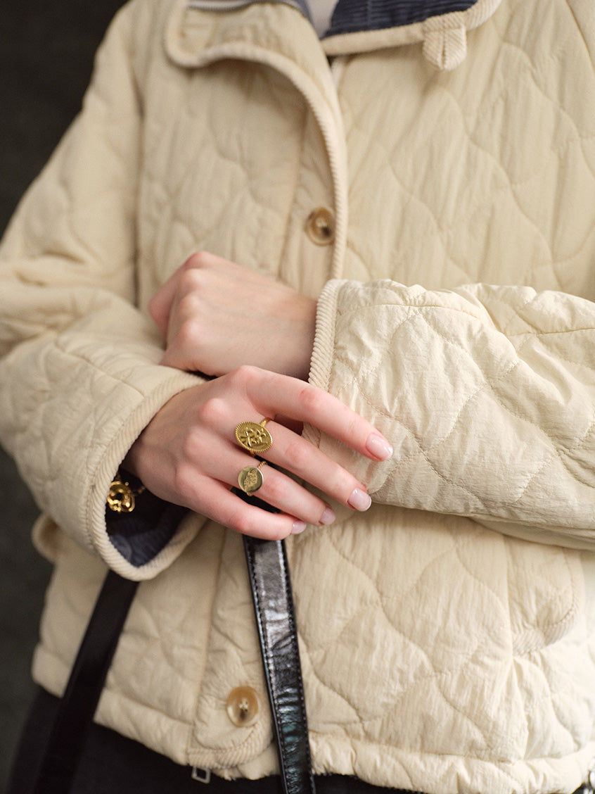 Gwendolen Reversible Corduroy Quilted Padded Jacket