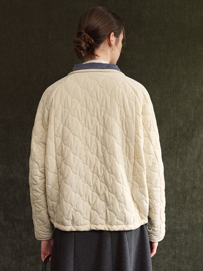 Gwendolen Reversible Corduroy Quilted Padded Jacket