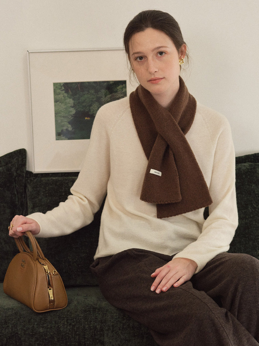 Aurelie Wool-Cashmere Crew-Neck Sweater