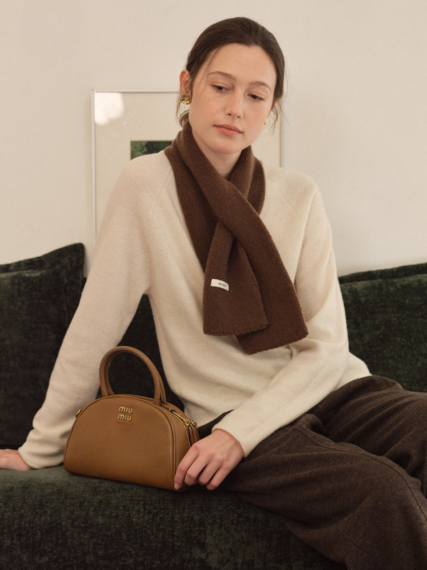 Aurelie Wool-Cashmere Crew-Neck Sweater