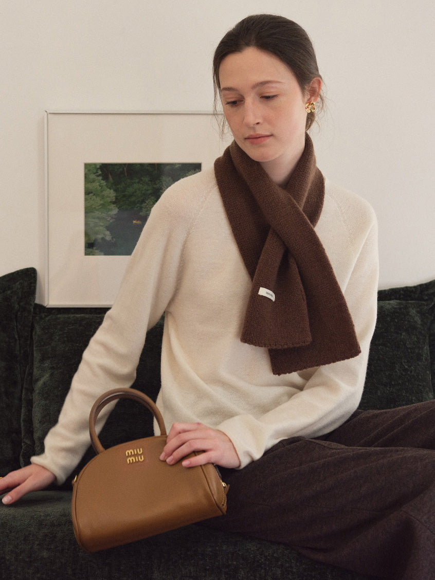 Aurelie Wool-Cashmere Crew-Neck Sweater