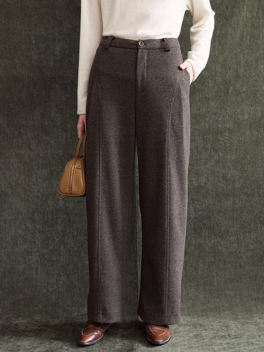 Elfreda High-Waist Tailored Wide-Leg Trousers