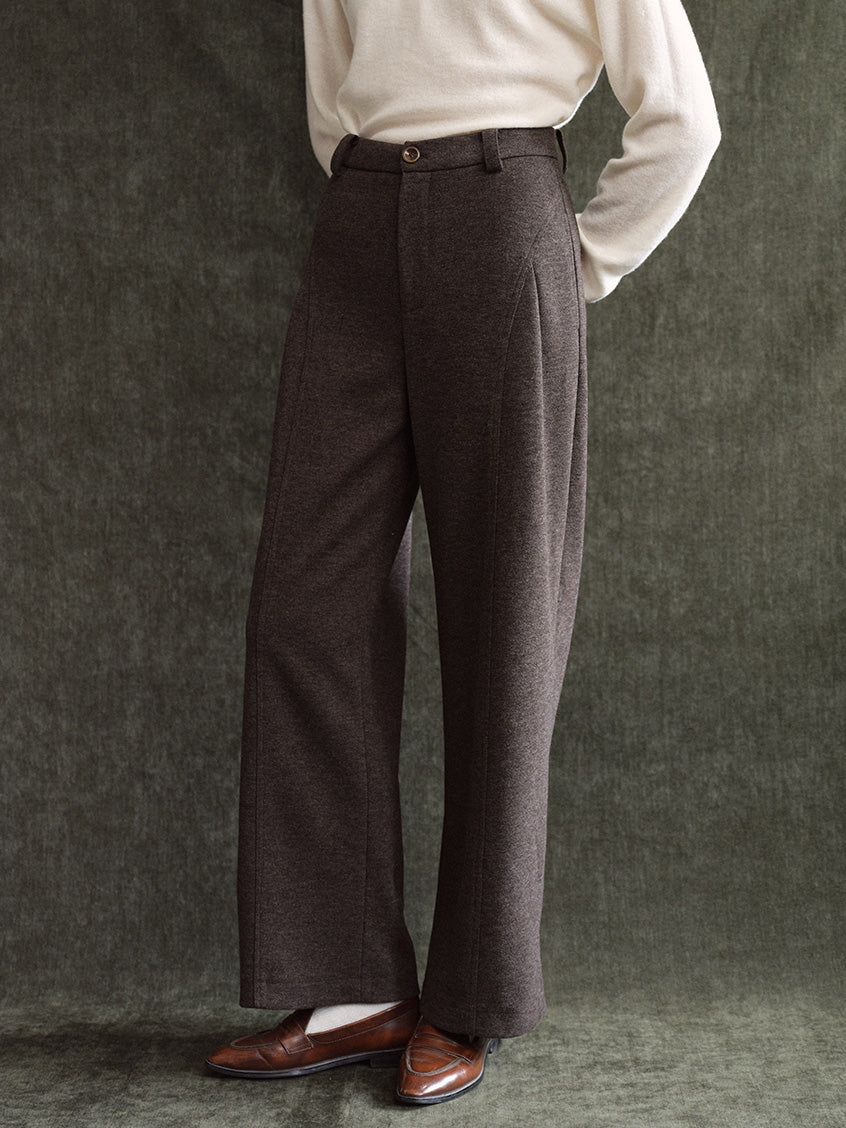 Elfreda High-Waist Tailored Wide-Leg Trousers