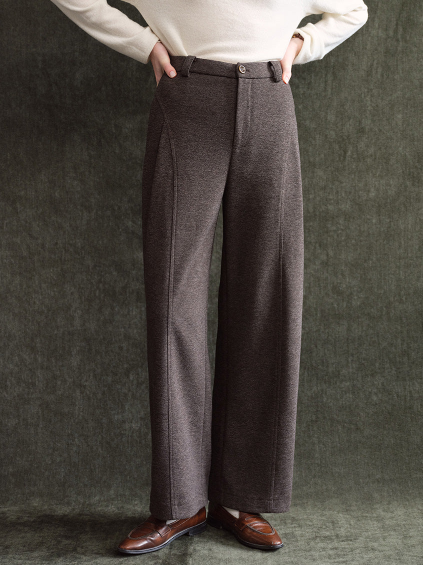 Elfreda High-Waist Tailored Wide-Leg Trousers