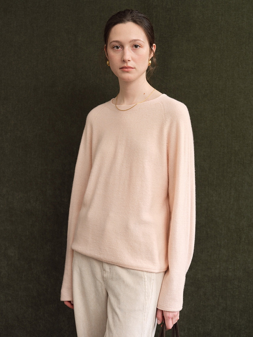 Aurelie Wool-Cashmere Crew-Neck Sweater