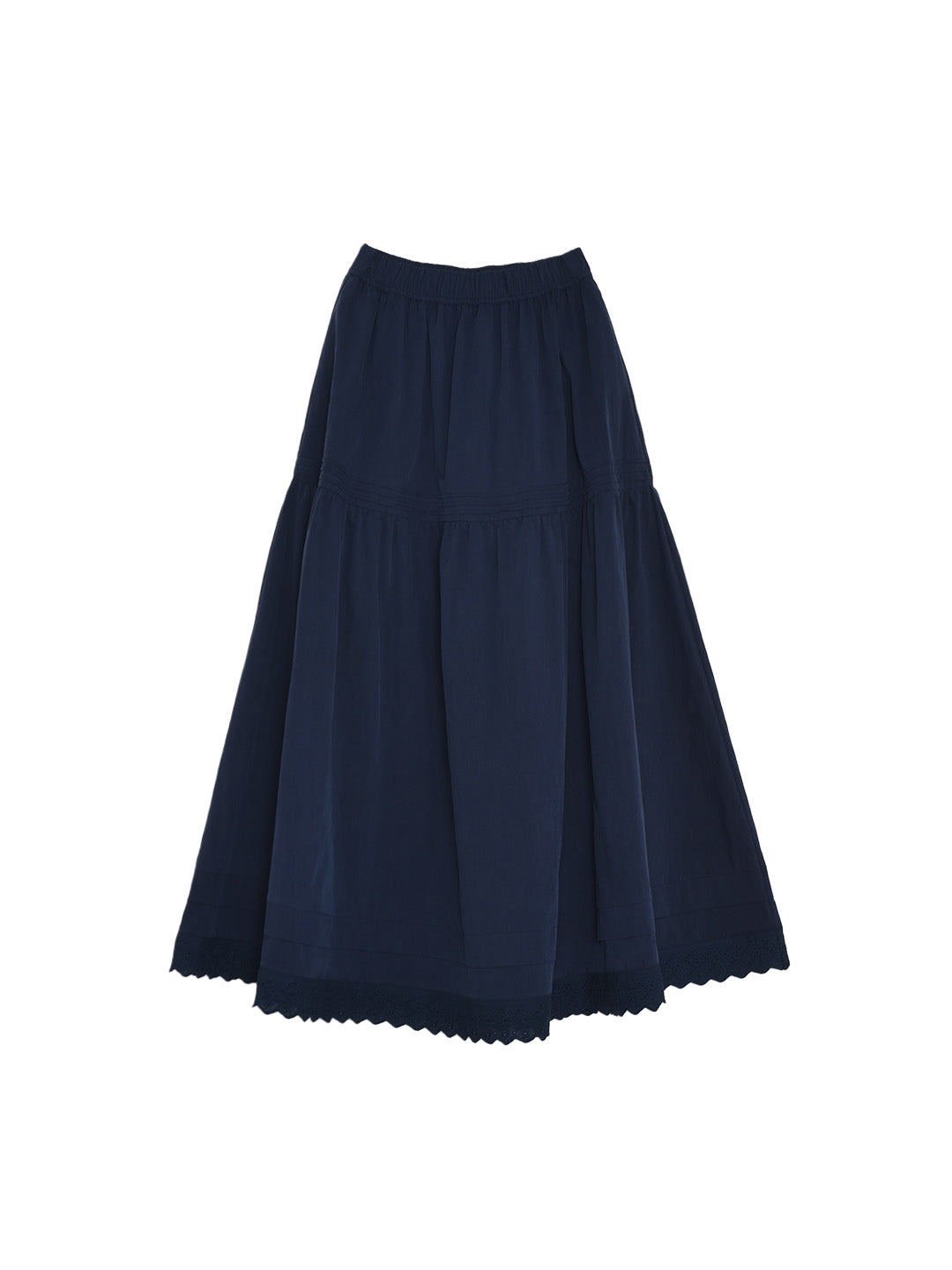 Rhea Hollow Cotton Midi Skirt