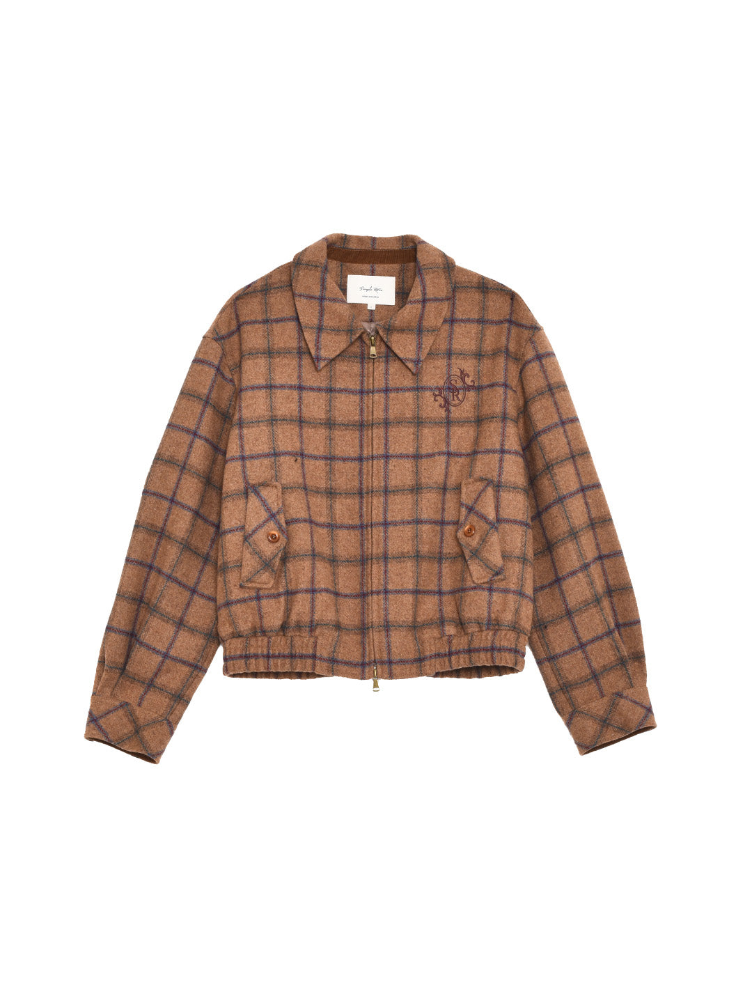 Amani Notch Lapel Plaid Jacket