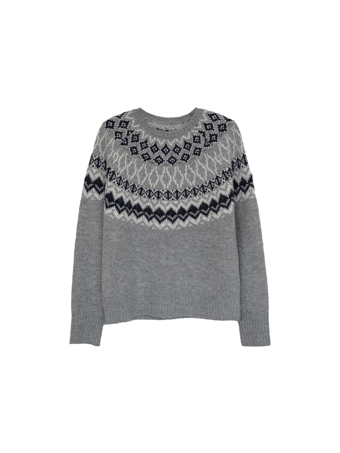 Estella Round Neck Fair Isle Sweater