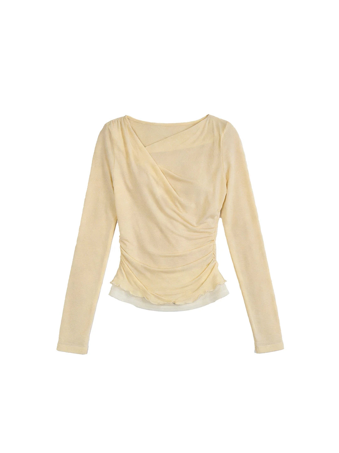 Carla Cowl Neck Wool Blouse