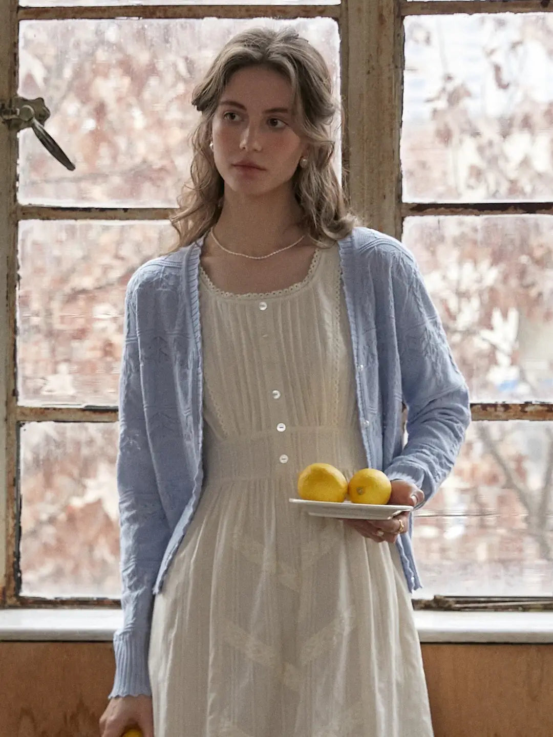 Elouise V-Neck Wool Cardigan