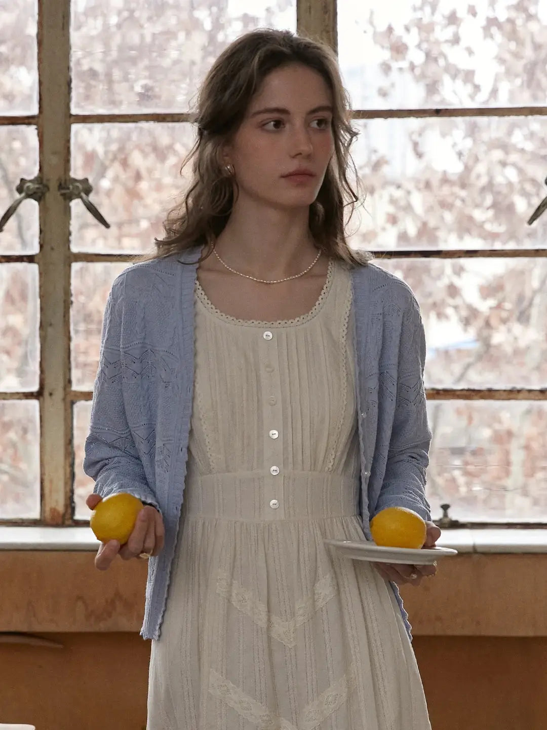 Elouise V-Neck Wool Cardigan