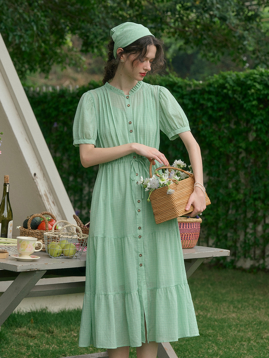 【Final Sale】Mina V-Neck 100% Cotton Dress